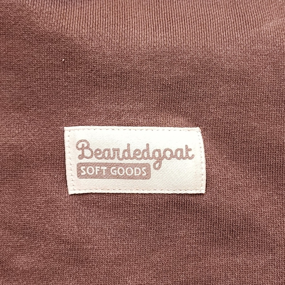 Beardedgoat Soft Goods Brown Hoodie Womens Medium Boxy Fleece Sweatshirt M - Picture 4 of 8